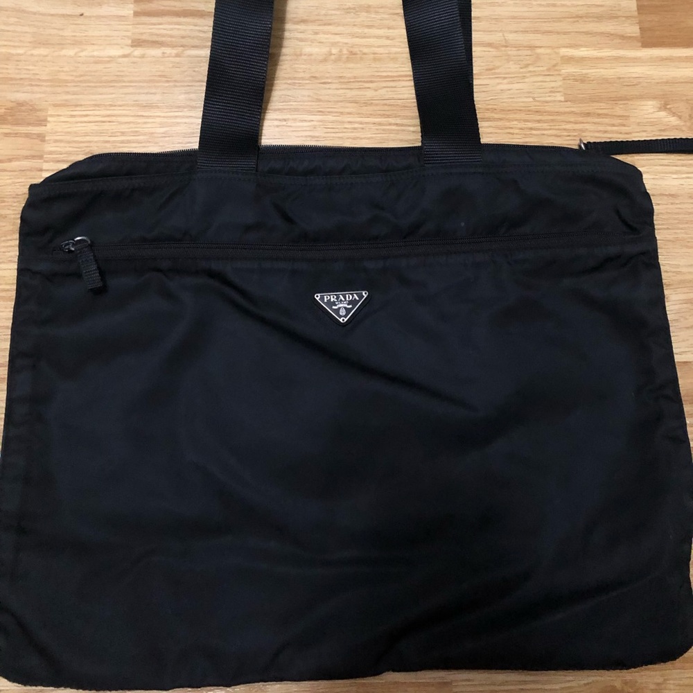 Prada Black Nylon Tote